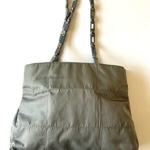 Prada Tessuto Nylon Chain Shoulder Bag